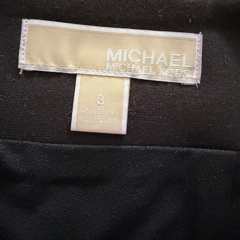 Michael Kors black zip up skirt sz 8 dressy workwear classic classy - Picture 3 of 11